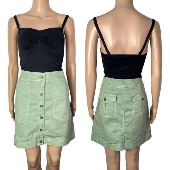 New Vineyard Vines Dyed Utility Stretch Summer Skirt w/ Pockets - Picture 1 of 10